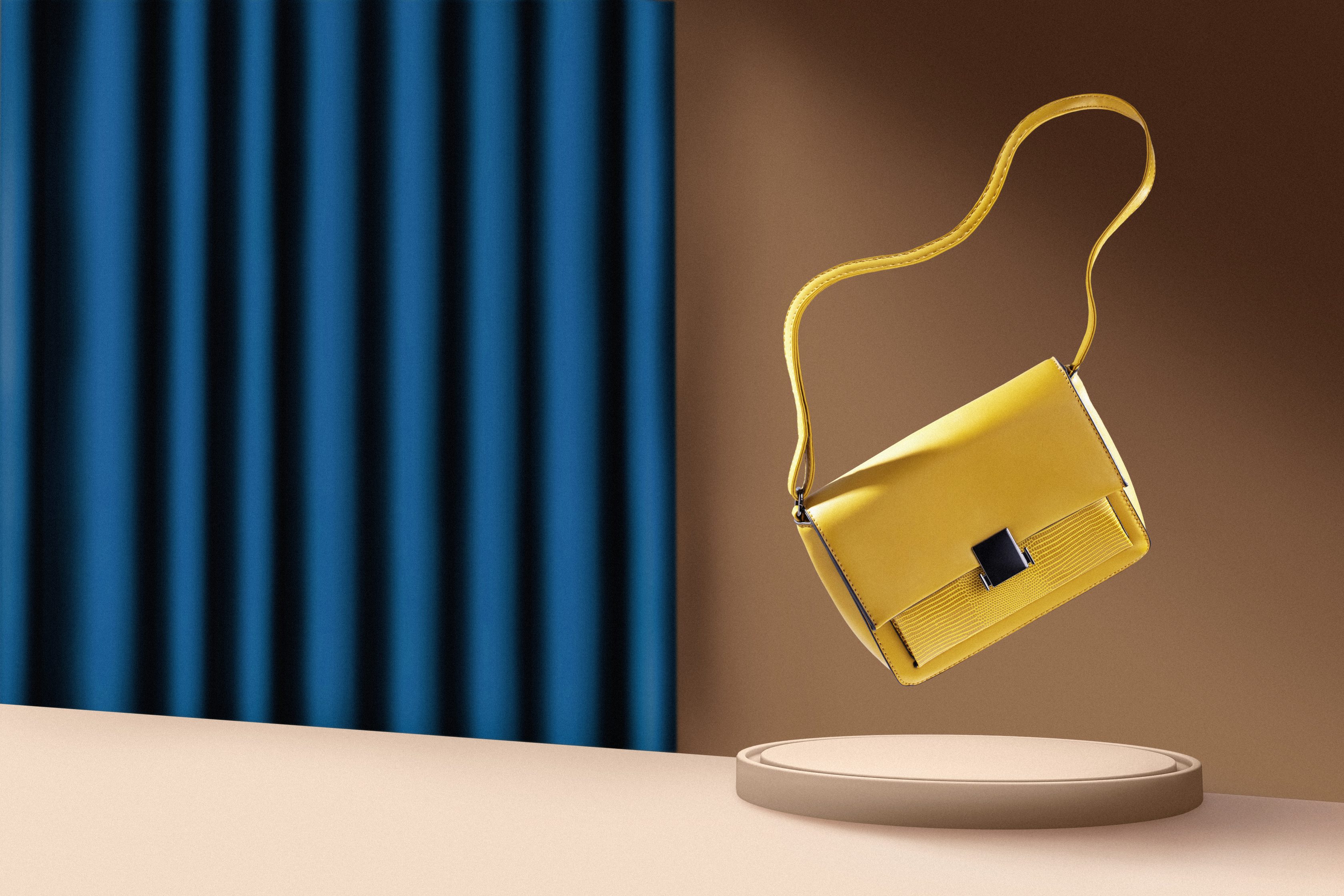 levitating-product-display-with-handbag